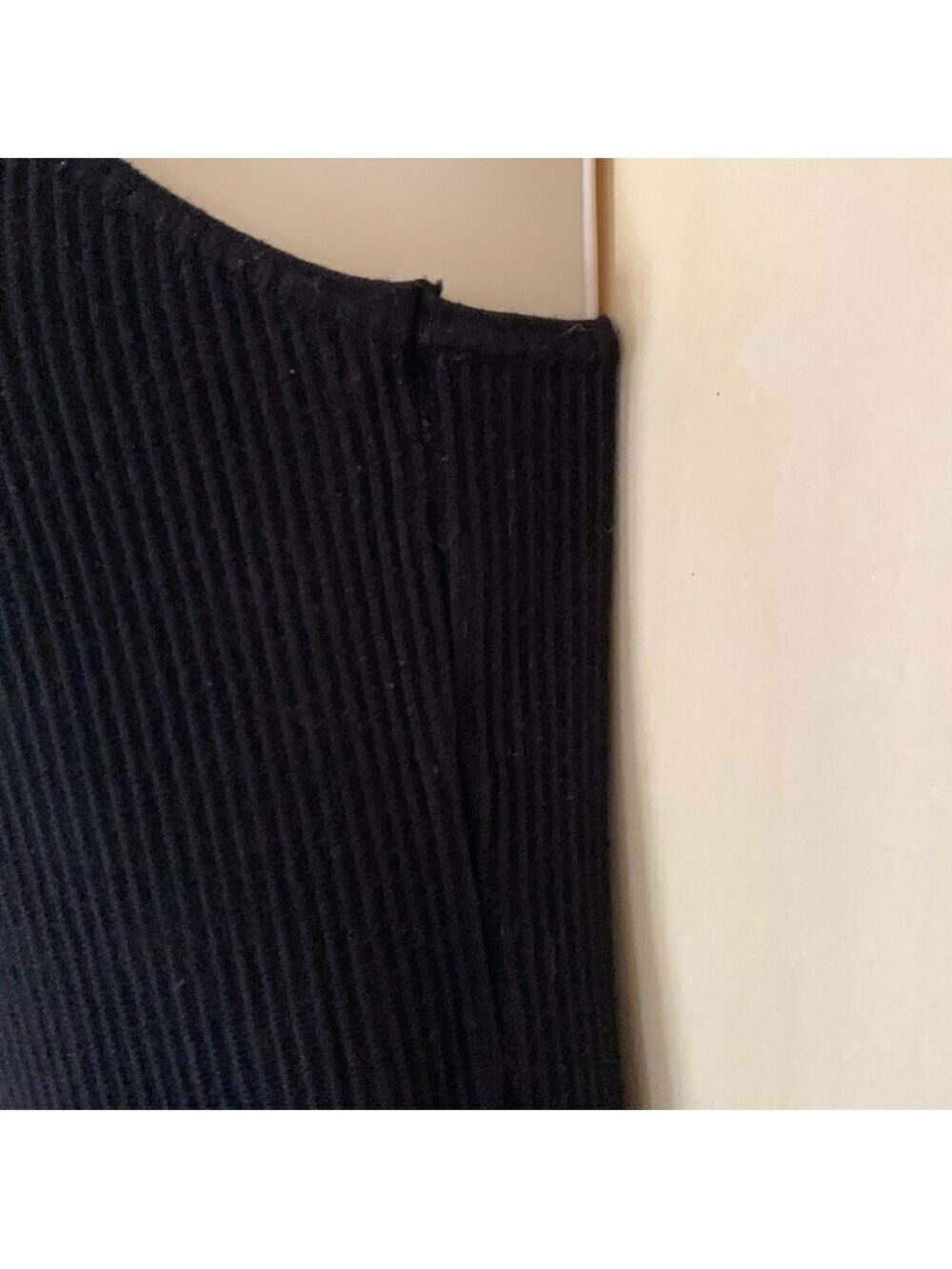 House of Harlow black ribbed knit spaghetti strap dress size S - Picture 5 of 8